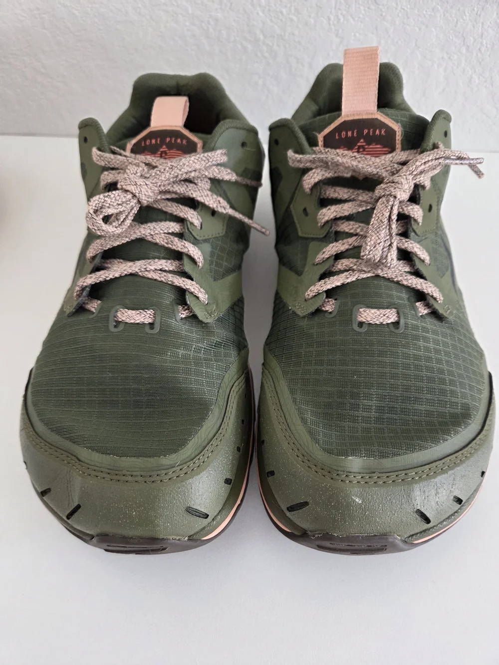 Altra Lone Peak 6 Women's Trail Runner Olive Green And Pink Size 12
